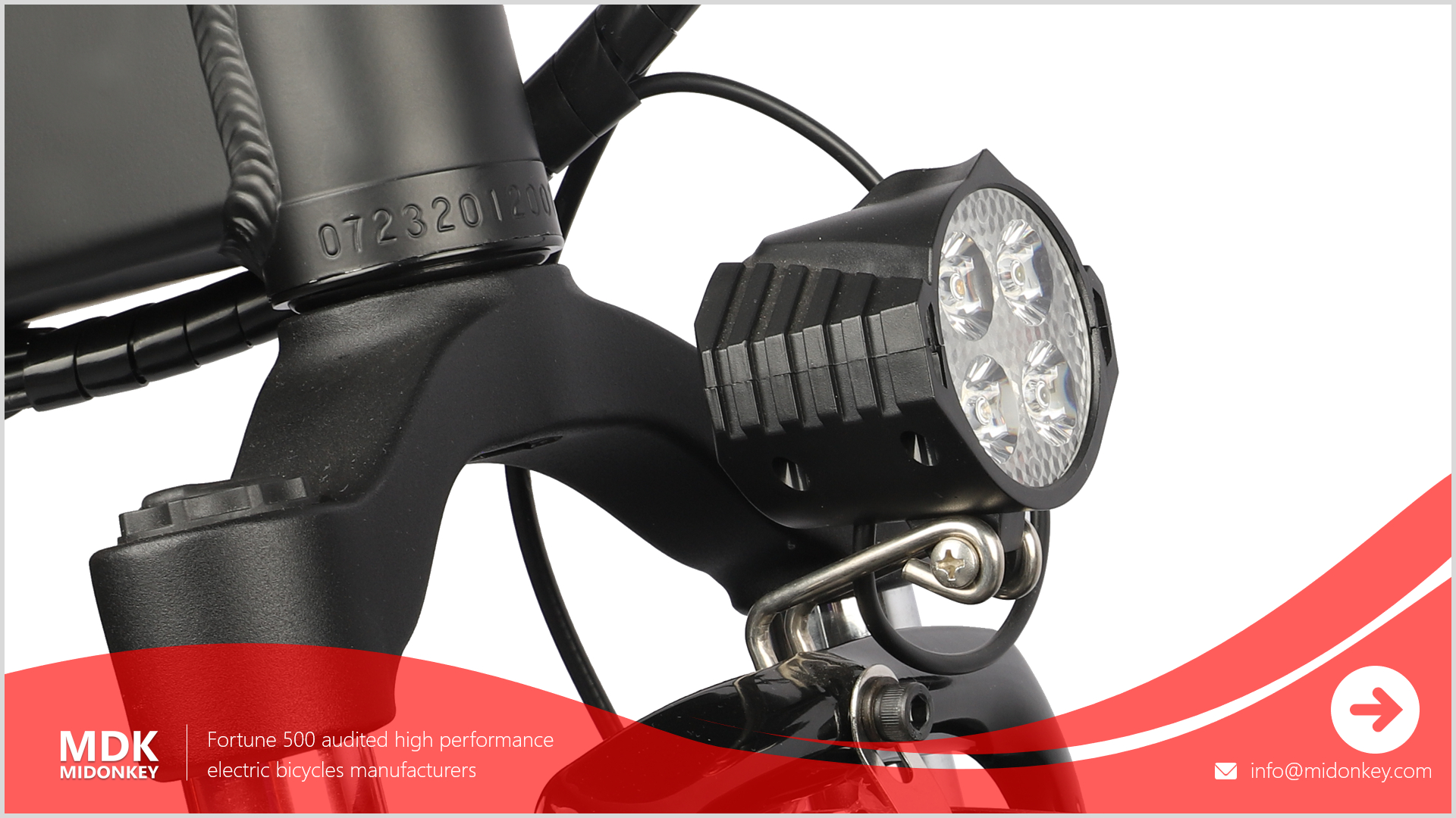 MIDONKEY ParKar Ebike Ultra Bright Front LED Light